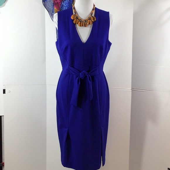 Vince Camuto deep blue sleeveless midi dress 8 - Picture 1 of 10